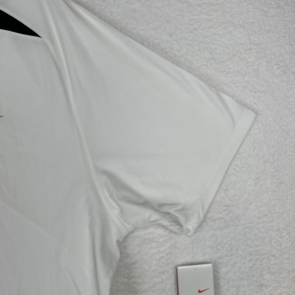 NWT Nike Performance Mens XL White Tennis Golf Polo Shirt 325328-100 - Picture 2 of 16